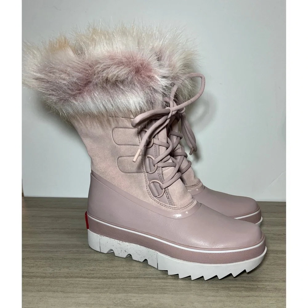 NEW Sorel Joan of Arctic Next Boots faux fur Pink Size 9.5